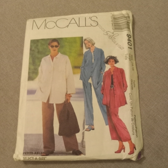 McCall's Sewing Pattern 9401 Misses' Women's Shirt Skirt Pants Plus Size 16-18 - Picture 1 of 5